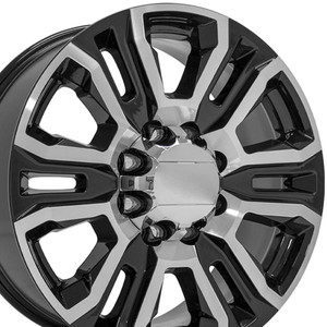 20" Machined Black Wheel for 2000-2013 GMC Yukon XL - RVO1950