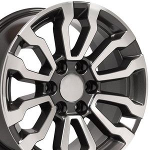 18" Gunmetal Machined Wheel for 1992-1994 Chevy Blazer - RVO1999