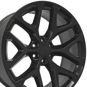 24" Satin Black Wheel for 1999-2018 GMC Sierra 1500 - RVO2154