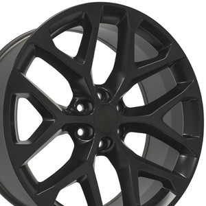 24" Satin Black Wheel for 1988-2020 Chevy Suburban 1500 - RVO2157