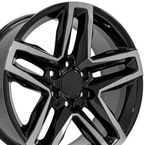 20" Machined Black Wheel for 2002-2013 Chevy Avalanche 1500 - RVO2274