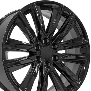 22" Gloss Black Wheel for 1992-2023 GMC Yukon - RVO2295
