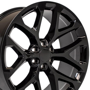 24" Gloss Black Wheel for 1999-2023 GMC Sierra 1500 - RVO2397