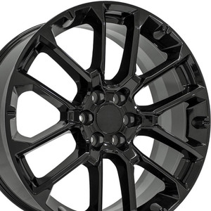 24" Gloss Black Wheel for 1999-2023 GMC Sierra 1500 - RVO2497