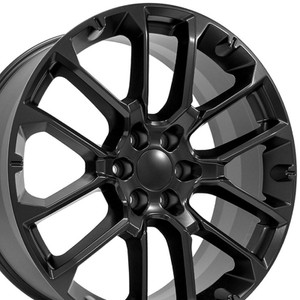 24" Satin Black Wheel for 1999-2023 Chevy Silverado 1500 - RVO2521