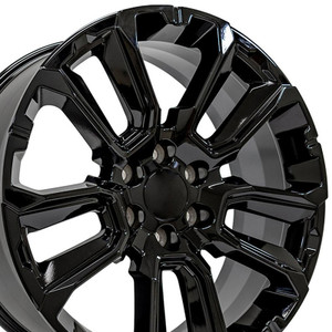 22" Gloss Black Wheel for 1999-2023 GMC Sierra 1500 - RVO2527