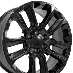 22" Satin Black Wheel for 1999-2023 GMC Sierra 1500 - RVO2547