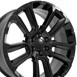 24" Satin Black Wheel for 1999-2023 Chevy Silverado 1500 - RVO2571