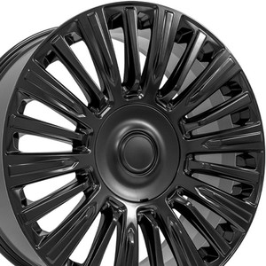 22" Satin Black Wheel for 2003-2014 Chevy Express 1500 - RVO2602
