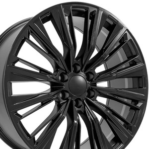 24" Satin Black Wheel for 1999-2023 GMC Sierra 1500 - RVO2669