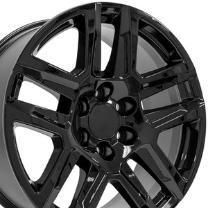 20" Gloss Black Wheel for 1999-2023 Chevy Silverado 1500 - RVO2683