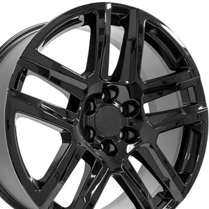 22" Gloss Black Wheel for 1999-2023 GMC Sierra 1500 - RVO2689