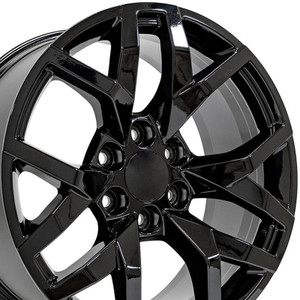 20" Gloss Black Wheel for 1999-2023 Chevy Silverado 1500 - RVO2703