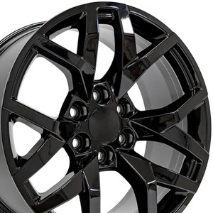 20" Gloss Black Wheel for 2002-2013 Chevy Avalanche 1500 - RVO2707