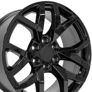 22" Gloss Black Wheel for 1988-2000 Chevy C2500 - RVO2715