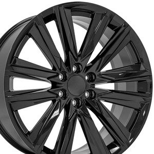 24" Gloss Black Wheel for 1988-2023 Chevy Suburban 1500 - RVO2842