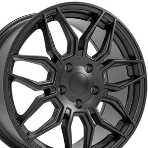 18" Satin Black Front Wheel for 2005-2019 Chevy Corvette - RVO2866