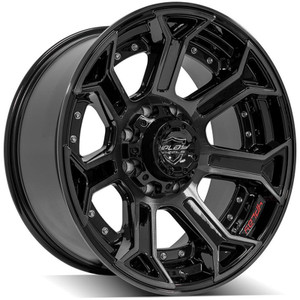 20" Gloss Black Wheel w/Brushed Face for 2011-2023 Ram 3500 - RVO3063
