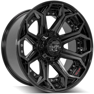 20" Gloss Black Wheel w/Brushed Face for 1994-2010 Dodge Ram 1500 - RVO3242