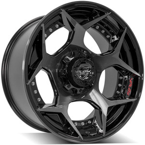 20" Gloss Black Wheel w/Brushed Face for 2001-2023 Toyota Tacoma - RVO3348