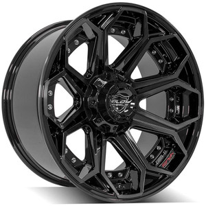 20" Gloss Black Wheel w/Brushed Face for 2023 Toyota Sequoia - RVO3410