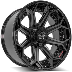 22" Gloss Black Wheel w/Brushed Face for 2023 Toyota Sequoia - RVO3420