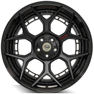 22" Matte & Gloss Black Wheel for 2007-2023 Jeep Wrangler - RVO3563