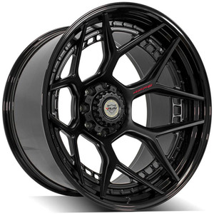 24" Matte & Gloss Black Wheel for 2011-2023 Chevy Silverado 3500 HD - RVO3623