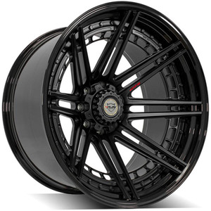 24" Matte & Gloss Black Wheel for 2011-2023 GMC Sierra 3500 HD - RVO3748
