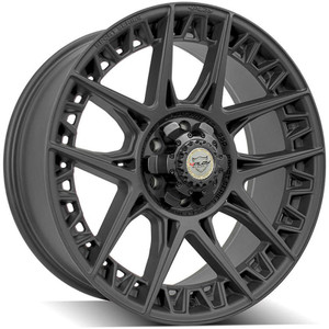 22" Satin Black 6 Lug Wheel for 2019-2023 Ram 1500 Rebel - RVO3926