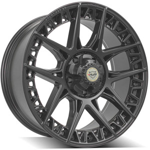 22" Satin Black Wheel for 2004-2023 Dodge Durango - RVO3936
