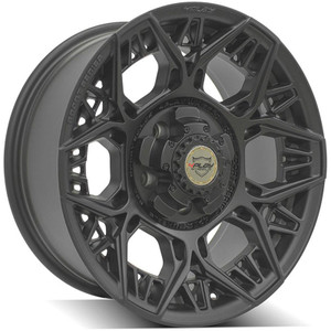 17" Satin Black Wheel for 2007-2023 Jeep Wrangler - RVO3949