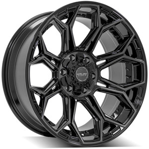 20" Gloss Black Wheel w/Brushed Face for 2001-2007 Toyota Sequoia - RVO4094