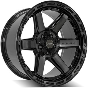 20" Gloss Black 5 Lug Wheel w/Brushed Face for 2011-2023 Ram 1500 - RVO4152