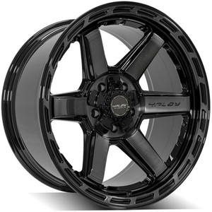 20" Gloss Black Wheel w/Brushed Face for 2004-2023 Dodge Durango - RVO4160