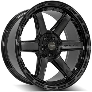 22" Gloss Black 2WD Wheel w/Brushed Face for 1992-1999 GMC Yukon - RVO4176