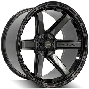24" Gloss Black Wheel w/Brushed Face for 2001-2023 Toyota Tacoma - RVO4213