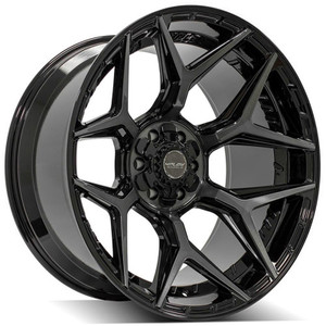 22" Gloss Black Wheel w/Brushed Face for 2023 Toyota Tundra - RVO4272