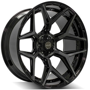 24" Gloss Black Wheel w/Brushed Face for 2000-2006 Toyota Tundra - RVO4281