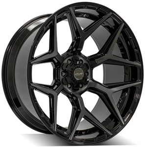24" Gloss Black Wheel w/Brushed Face for 2023 Toyota Tundra - RVO4282