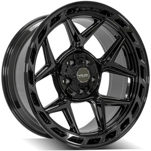 20" Gloss Black Wheel w/Brushed Face for 2007-2023 Jeep Wrangler - RVO4293