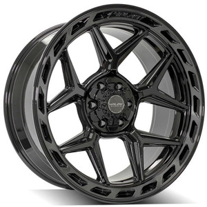 22" Gloss Black Wheel w/Brushed Face for 2023 Toyota Tundra - RVO4342