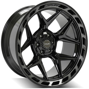 22" Gloss Black Wheel w/Brushed Face for 2023 Toyota Tundra - RVO4362