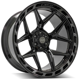 24" Gloss Black Wheel w/Brushed Face for 2023 Toyota Tundra - RVO4372