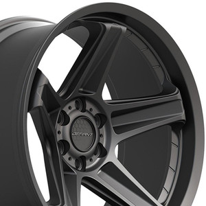 22" Satin Black 6 Lug Wheel for 2019-2023 Ram 1500 Rebel - RVO4462