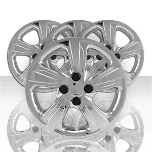 Set of 4 15" 5 Spoke Wheel Covers for 2019-2022 Chevrolet Spark LS - Chrome