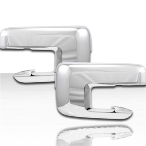Set of 2 Mirror Covers for 2021-2023 Ford F-150 w/Turn Signal - Chrome