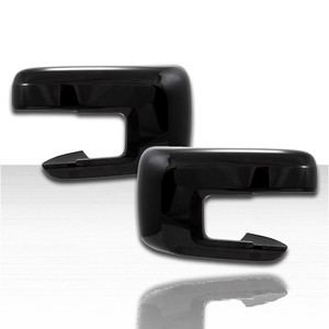 Set of 2 Mirror Covers for 2021-2023 Ford F-150 w/Turn Signal - Gloss Black