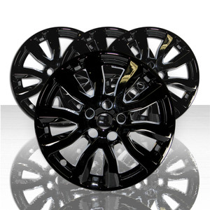 Set of 4 16" 5 V Spoke Wheel Skins for 20-22 Nissan Rogue Sport S - Gloss Black