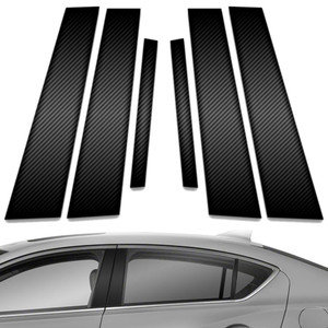 6pc Carbon Fiber Pillar Post Covers for 2013-2023 Acura ILX